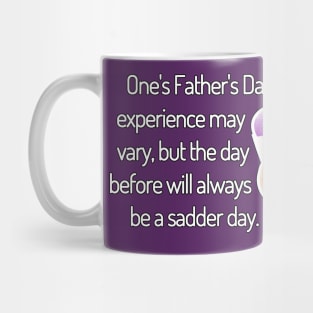 Saturday Will Always be a Sadder Day Funny Father's Day Cartoon Inspiration / Punny Motivation (MD23Frd008b) Mug